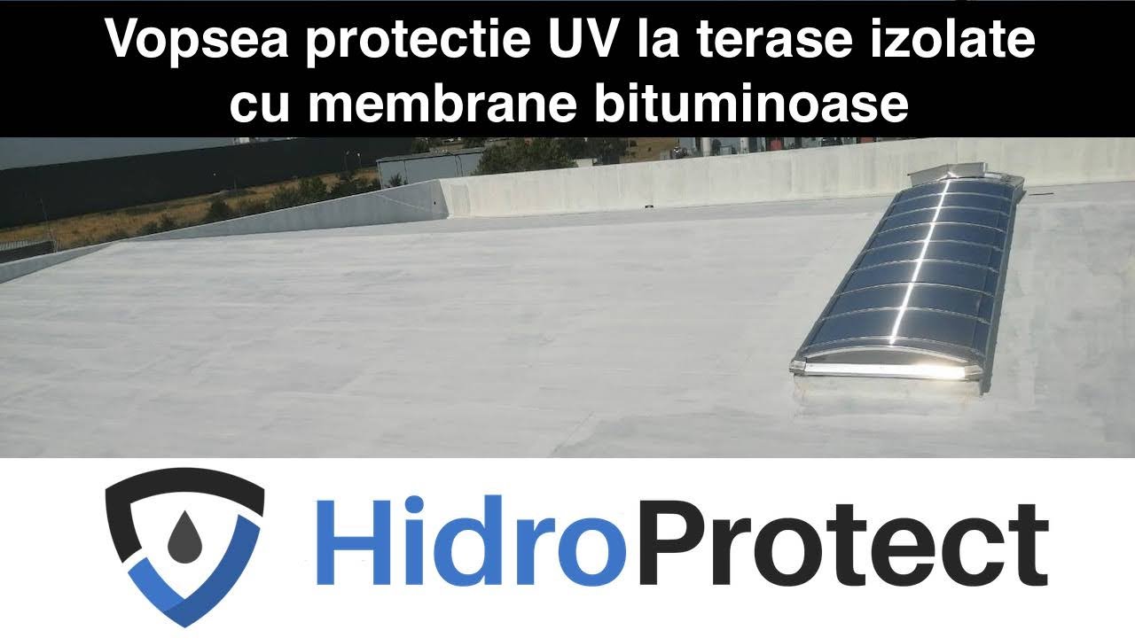 Vopsea protectie UV la terase izolate cu membrane bituminoase   Hidroprotect