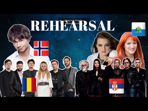 Eurovision 2018 Rehearsals - Norway, Romania, Serbia & San Marino (Press Center)