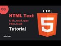 #3 HTML Text | heading, div, small, span | inline, block | HTML Essential Tutorial Bangla