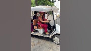 Shiv shakti BTS/Parvati Driving Baggi on set  #shakti #shivshakti #shiv #reels #viral #Patvati #love