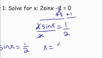 5 3A Solving Trig Equations