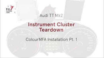 Audi TT Mk2 8J Instrument Cluster Teardown - ColourMFA Installation Part 1