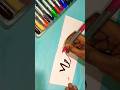 Mehkum name calligraphy with doms brush pen #brushpen #brushlettering #viralreels #viralshorts #art