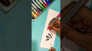 Mehkum name calligraphy with doms brush pen #brushpen #brushlettering #viralreels #viralshorts #art