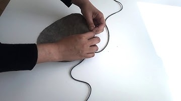 DIY Leather drawstring pouch