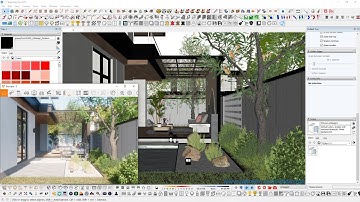 Free sketchup model : Garden 5