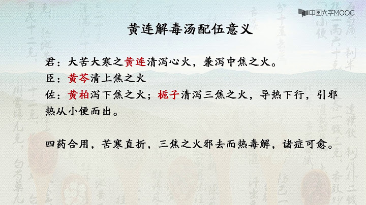 中医方剂学| 11 3 1  黄连解毒汤 （更多中医精彩内容，请看视频下方的内容说明） #医中精品 - 天天要闻