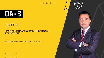 Part 3: Unit 3 - Leadership and Organisational Structure
