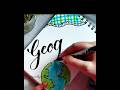 Geography Front Page Design For Project Shorts Frontpage Youtubeshorts Geography Geografia