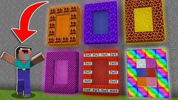 Minecraft NOOB vs PRO: CAN NOOB CHOOSE THIS 7777 RAREST PORTAL WITH SECRET ROOMS? 100% trolling