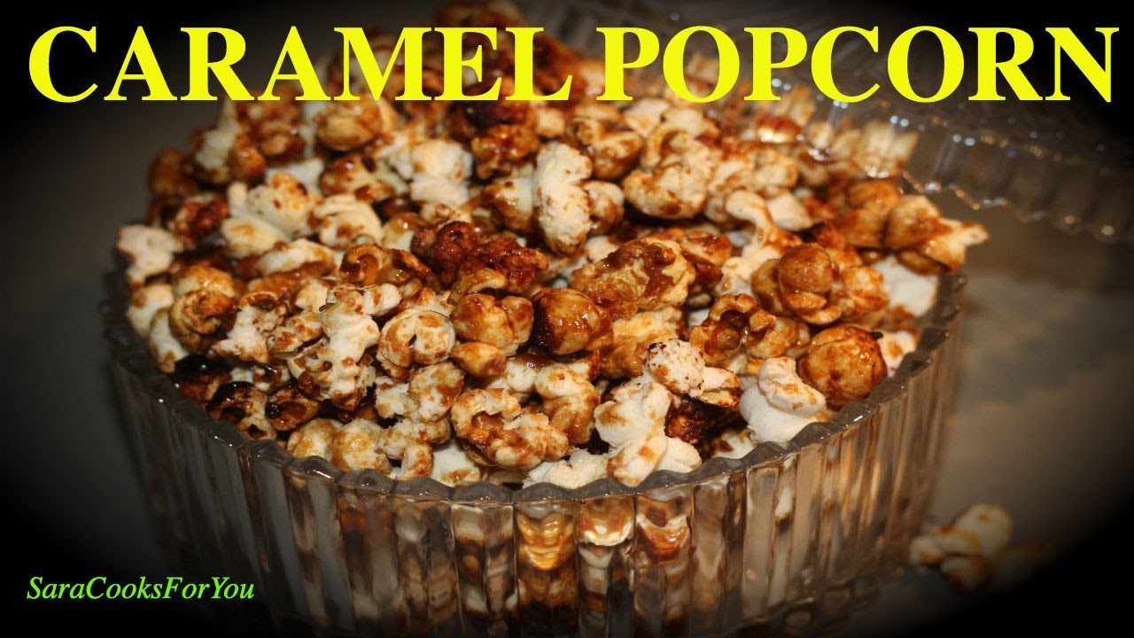 CARAMEL POPCORN RECIPE HINDI MEIN HOMEMADE POPCORN ON STOVE TOP