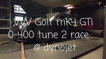 VW Golf mk4 GTi by 0-400 tune 2 race @ dynojet