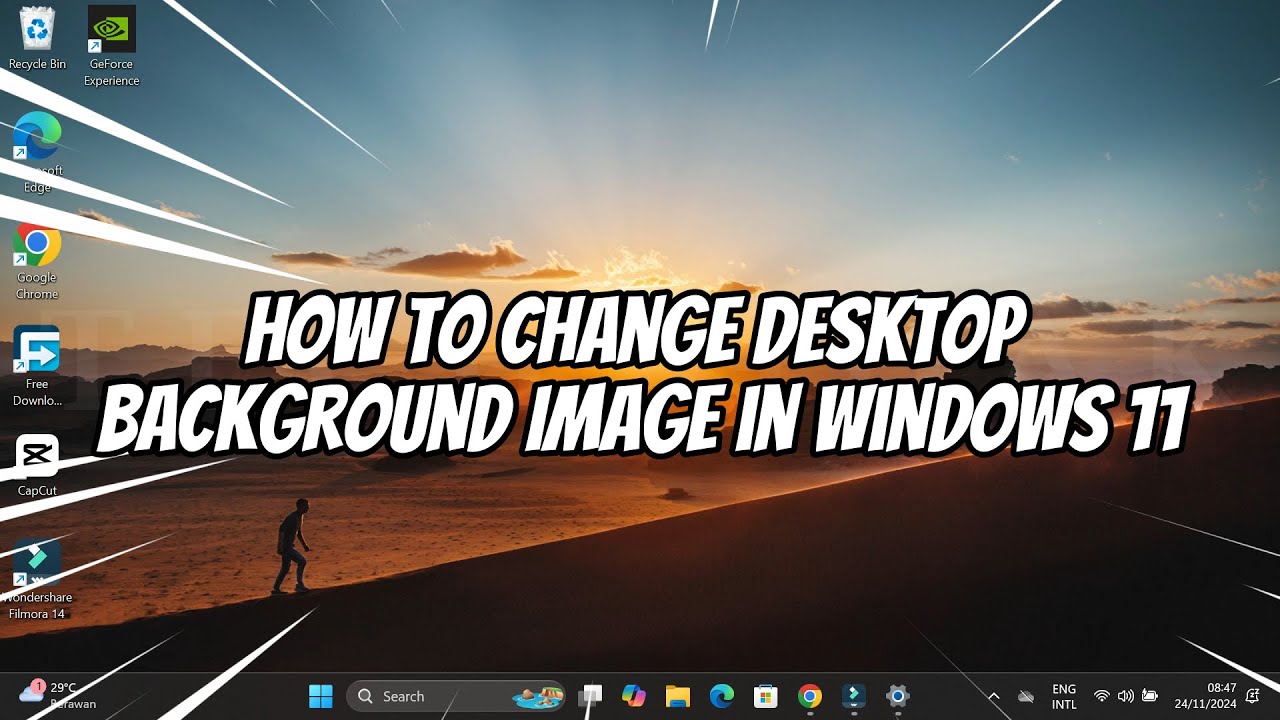 How to Change Desktop Background Image in Windows 11 - YouTube
