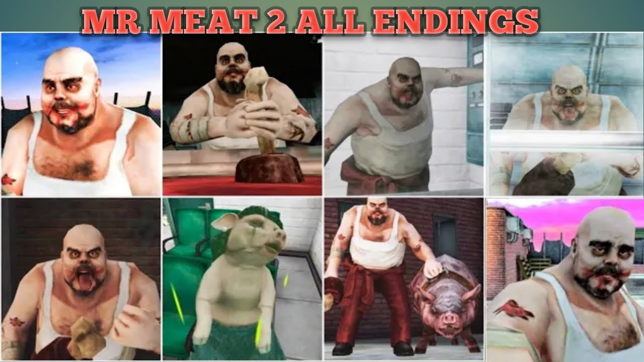 Mr Meat 2 All 8 Endings | Mr Meat 2 All Endings
