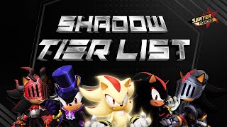 SHADOW TIER LIST - Sonic Forces Speed Battle