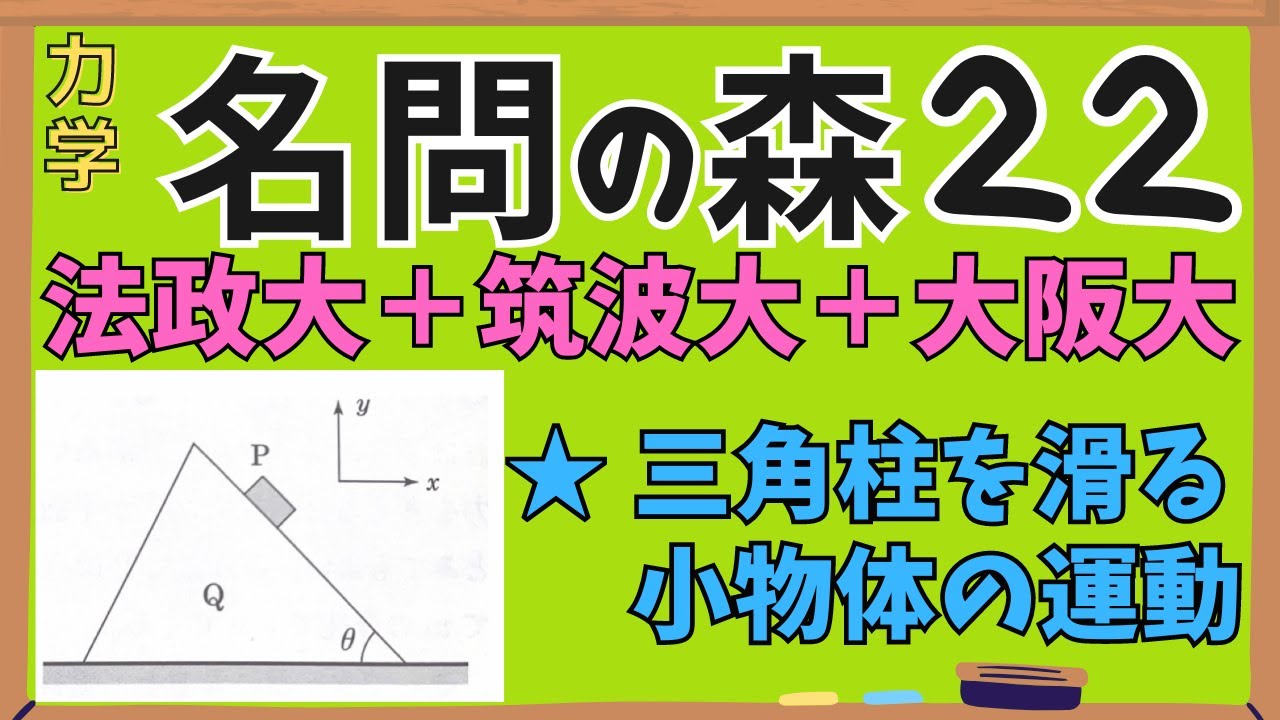 高校物理】『名問の森』解説22〈力学〉慣性力 ※字幕付き、追加Qも解説