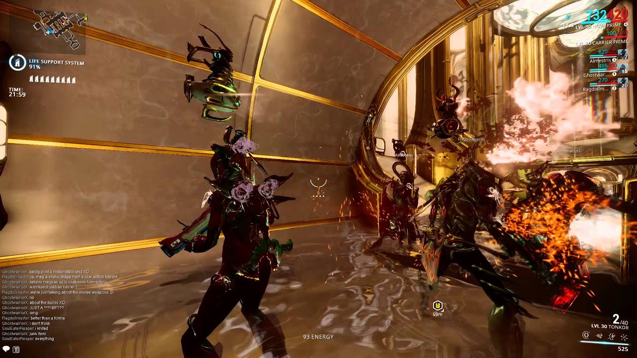 HD Warframe Nova Primed With Dual Zoren Going Berserk