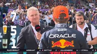 Max Verstappen - Post race interview - Drinking game -  Great Brittain - 2023 Silverstone