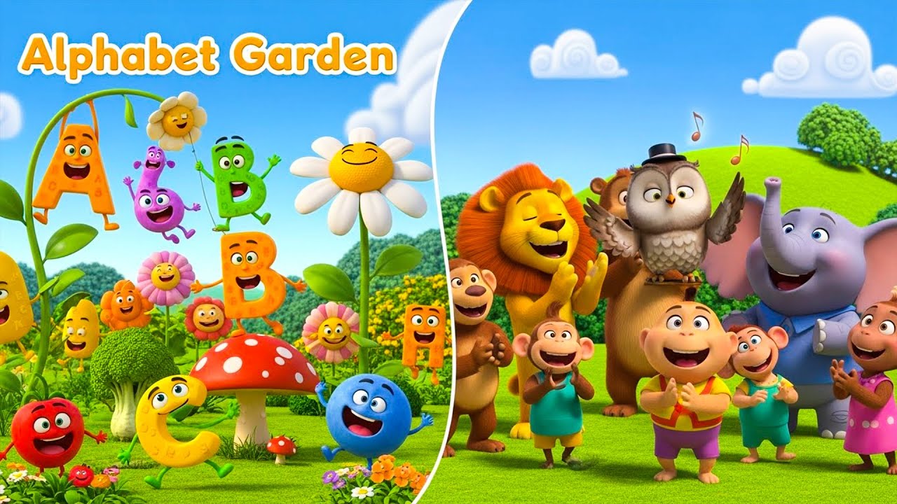 Alphabet Garden A–Z 🌸 | ABC Song for Kids | Learn Letters with Fun