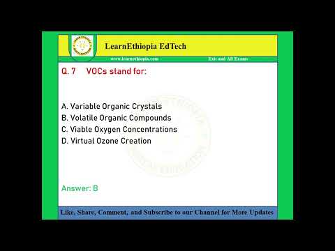 Environmental Sampling and Analysis | Model Exit Exam Questions for Env/tal Science Exit Exam