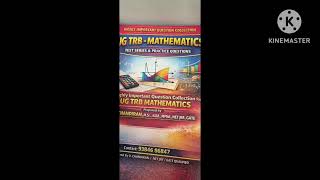 Ug trb mathematics MCQs with Detailed solutions booklets available for booking 9384686847