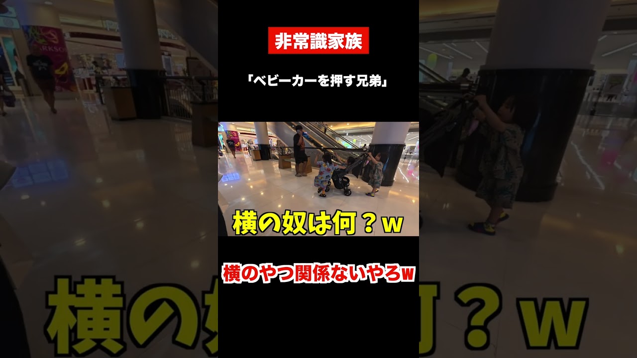 [森ケの日常]ベビーカーを押す兄弟。　#short #森ケの日常