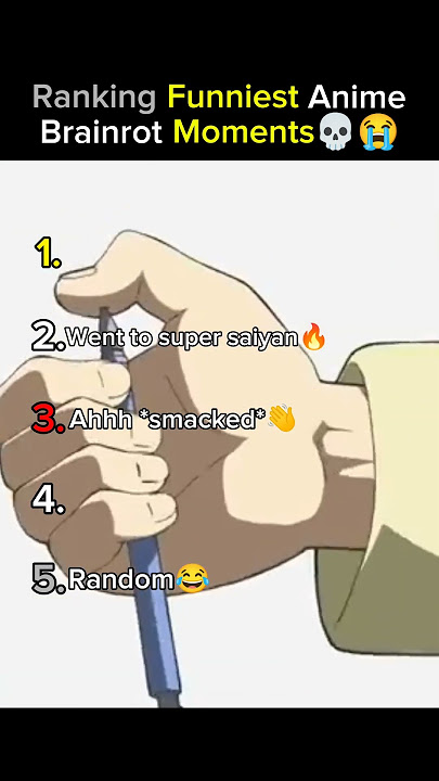 Top 5 Funniest Anime Brainrot Moments😂💀 (You'll Cry Laughing! 😭) #shorts