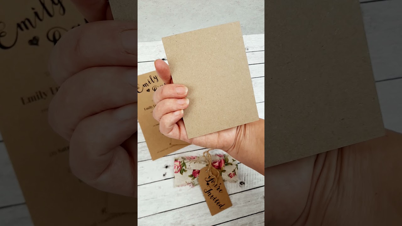 The Bohemian Wedding Stationery Collection: 5x7 Postcard Package with Floral Hessian Invitation