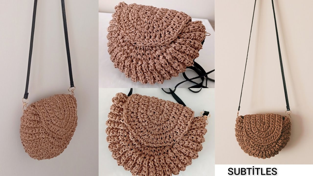 How To Crochet An Oreo Bag With Paper Yarn\Crochet crossbody bag with
