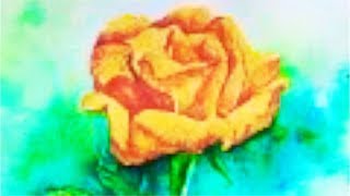 watercolor rose yellow easy tutorial watercolour roses