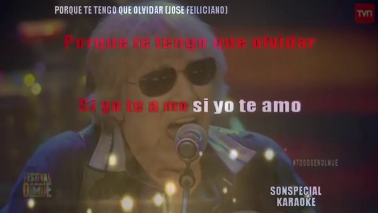 y pienso en ti jose feliciano karaoke YouTube