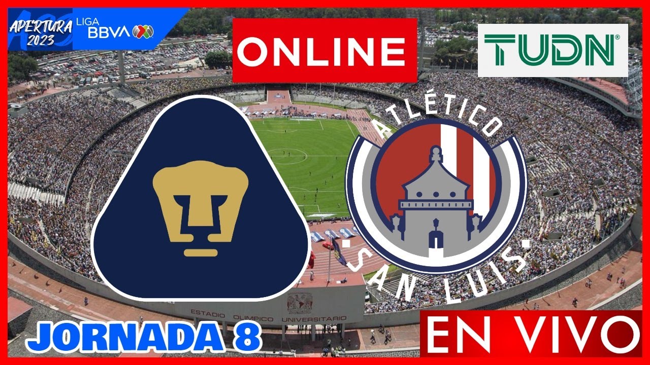Pumas vs San Luis EN VIVO | Jornada 8 Liga MX Apertura 2023 | NARRACION ...