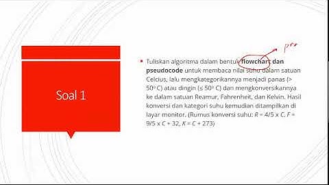 1.  Penyelesaian Studi Kasus 1 - Flowchart