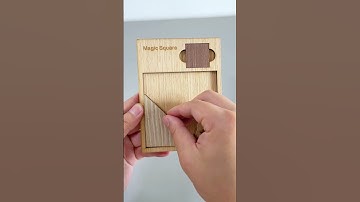 Do you know how to fit the square pieces into the frame??#Puzzles #IQ #iqtest