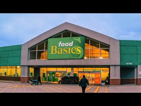 POV Supermarket Shopping Food Basics in Richmond Hill Ontario Canada November 2022