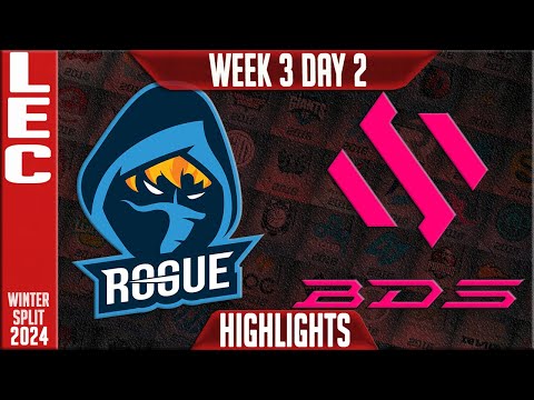 RGE vs BDS Highlights | LEC Winter 2024 Week 3 Day 2 | Rogue vs Team BDS