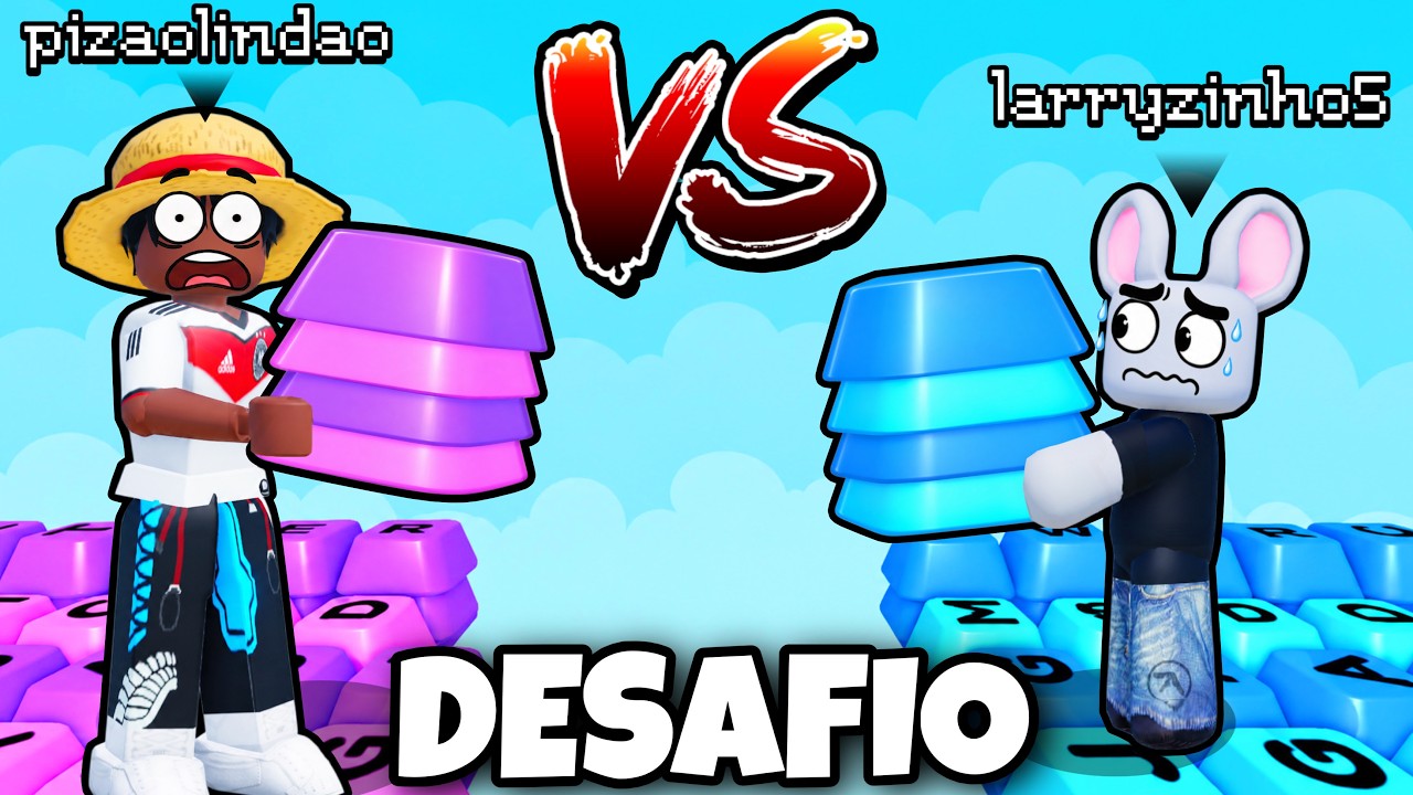 DESAFIO DOS TECLADOS COM O LARRYZINHO NO ROBLOX!