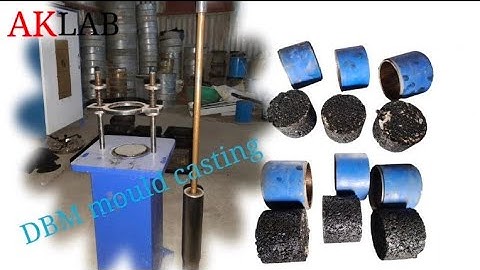 DBM mould casting (DBM- Dance bitumen macadam) mould casting
