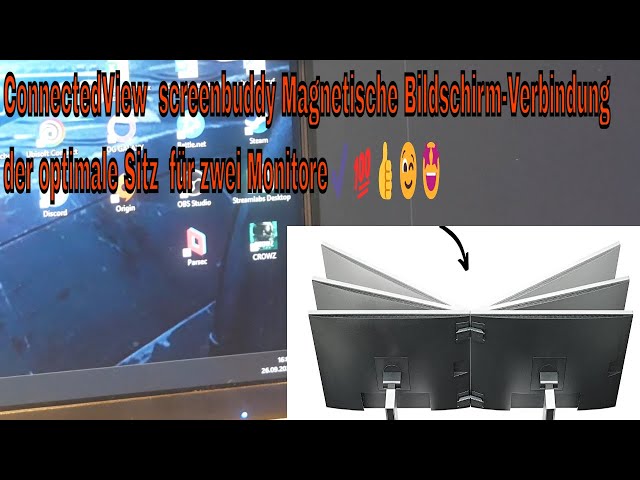 Screenbuddy 2er Set Magnetische Verbindung, geeignet für alle