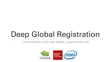 [CVPR 2020 Oral] Quick Introduction to Deep Global Registration