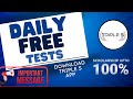 Important message  daily free tests  100 scholarship  weekly schedule  download triple s app