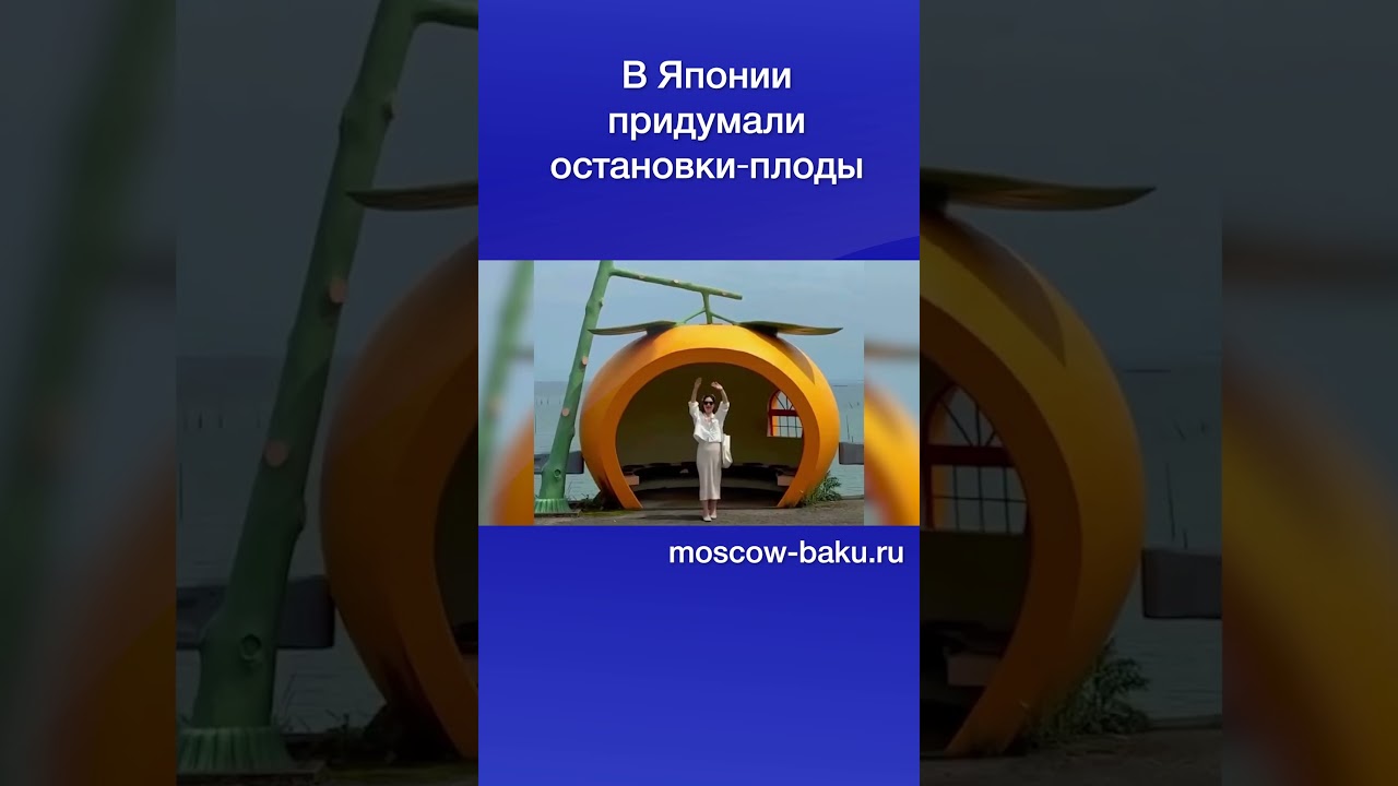 В Японии придумали остановки‑плоды