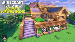 ⚒️ Minecraft | How To Build Ultimate Survival House Tutorial 🏡