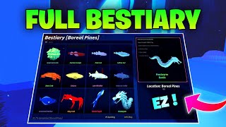 Full Bestiary Boreal Pines In Fisch - Complete Full Guide