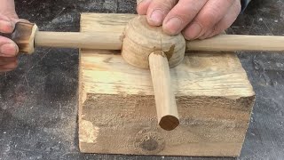 The Wooden Cabinet Has A Gear Opening And Closing Mechanism And A Unique Hidden Storage Compartment