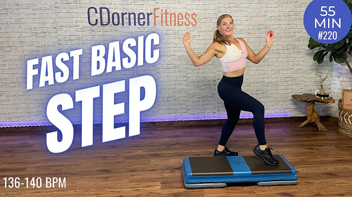 55 Minute Fast Basic Step Aerobics  Easy Choreogra...