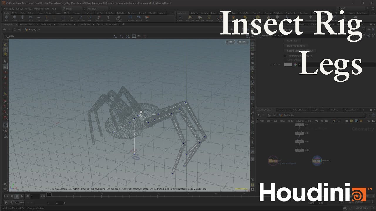 Insect Rig 04 Legs - YouTube