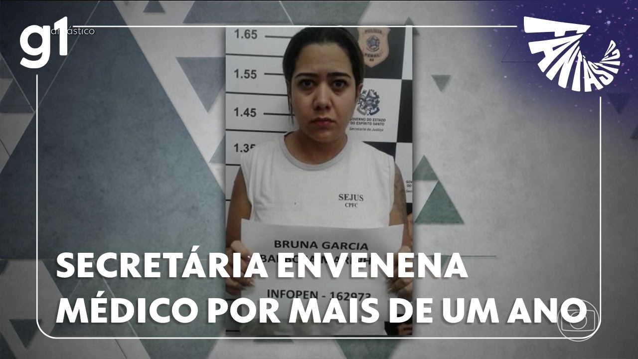 Fantástico: Secretária envenena médico por mais de um ano para esconder desvio de R$ 544 mil, diz MP