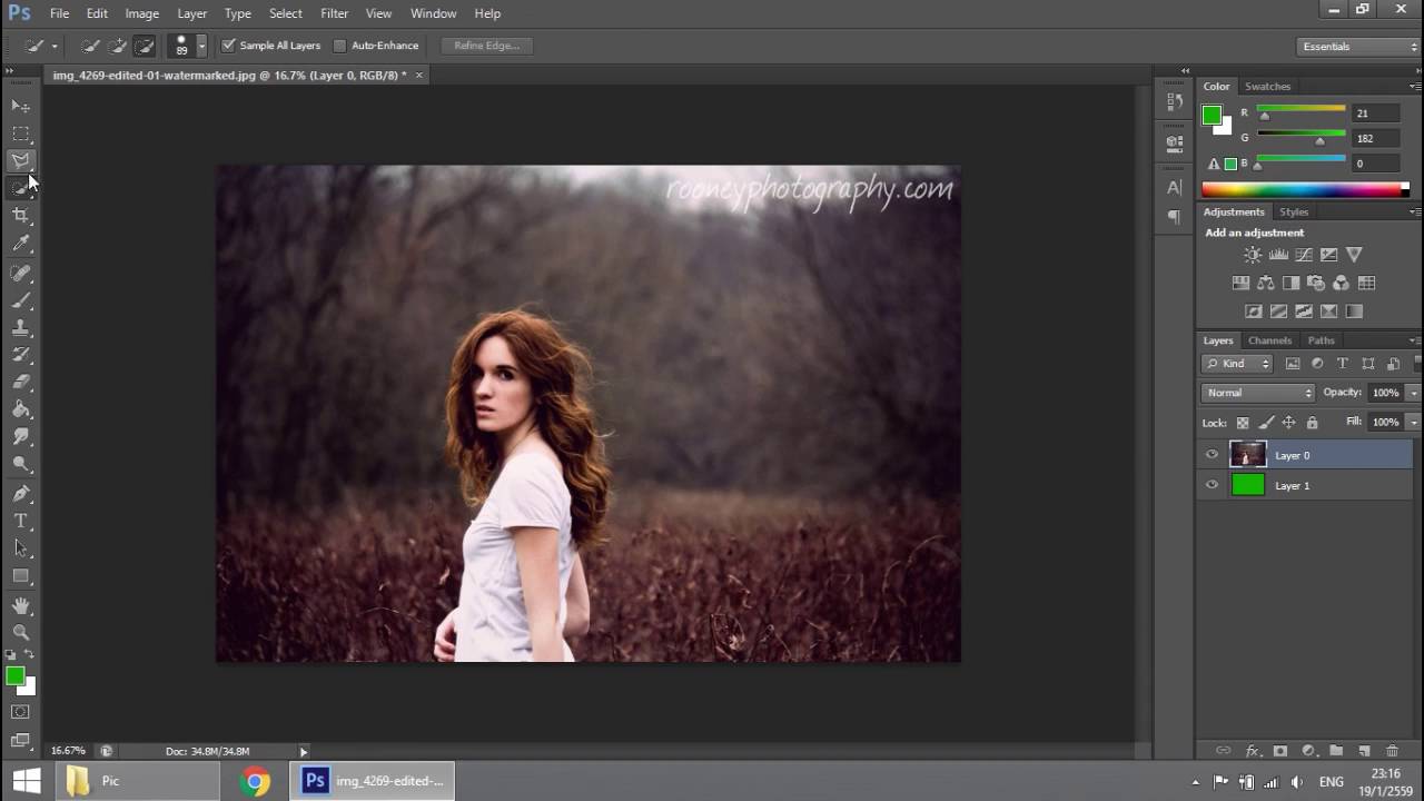 การลบพื้นหลังแบบเนียนๆ #Adobe Photoshop CS6