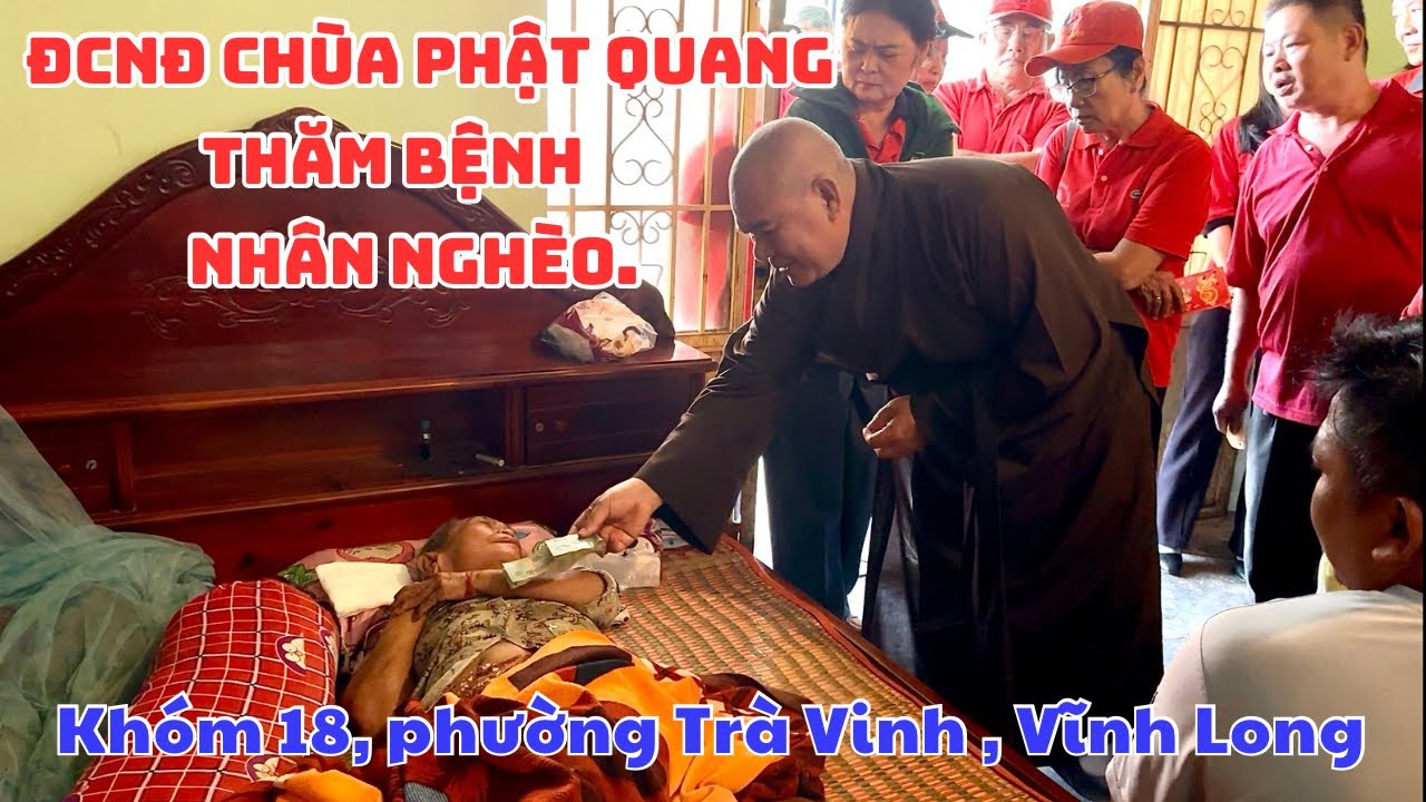 ĐCNĐ chùa Phật Quang|| thăm và tặng tiền cho cụ bà Thạch Thị Sang|| Bệnh sốt huyết não.